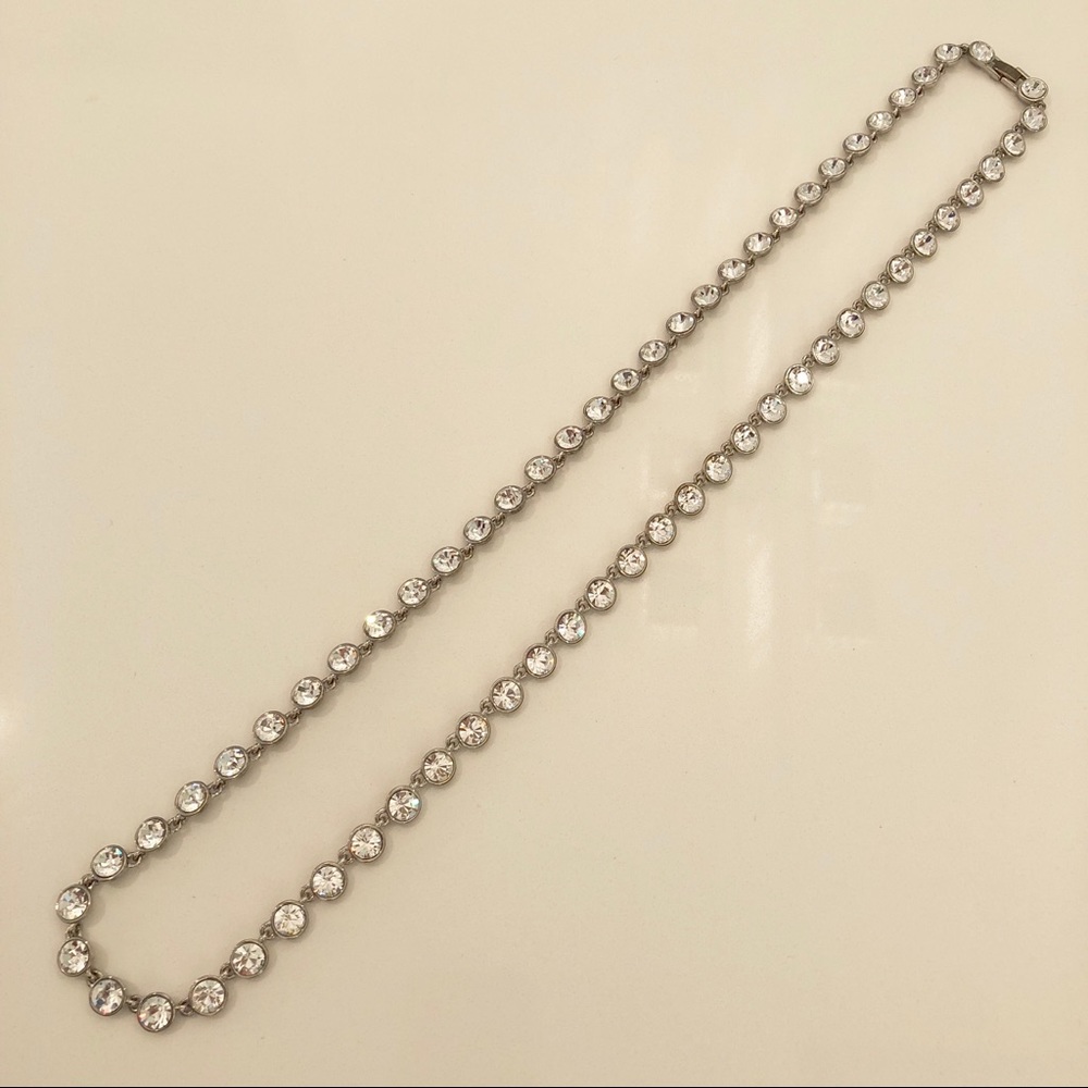 Givenchy Long Crystal Station Necklace